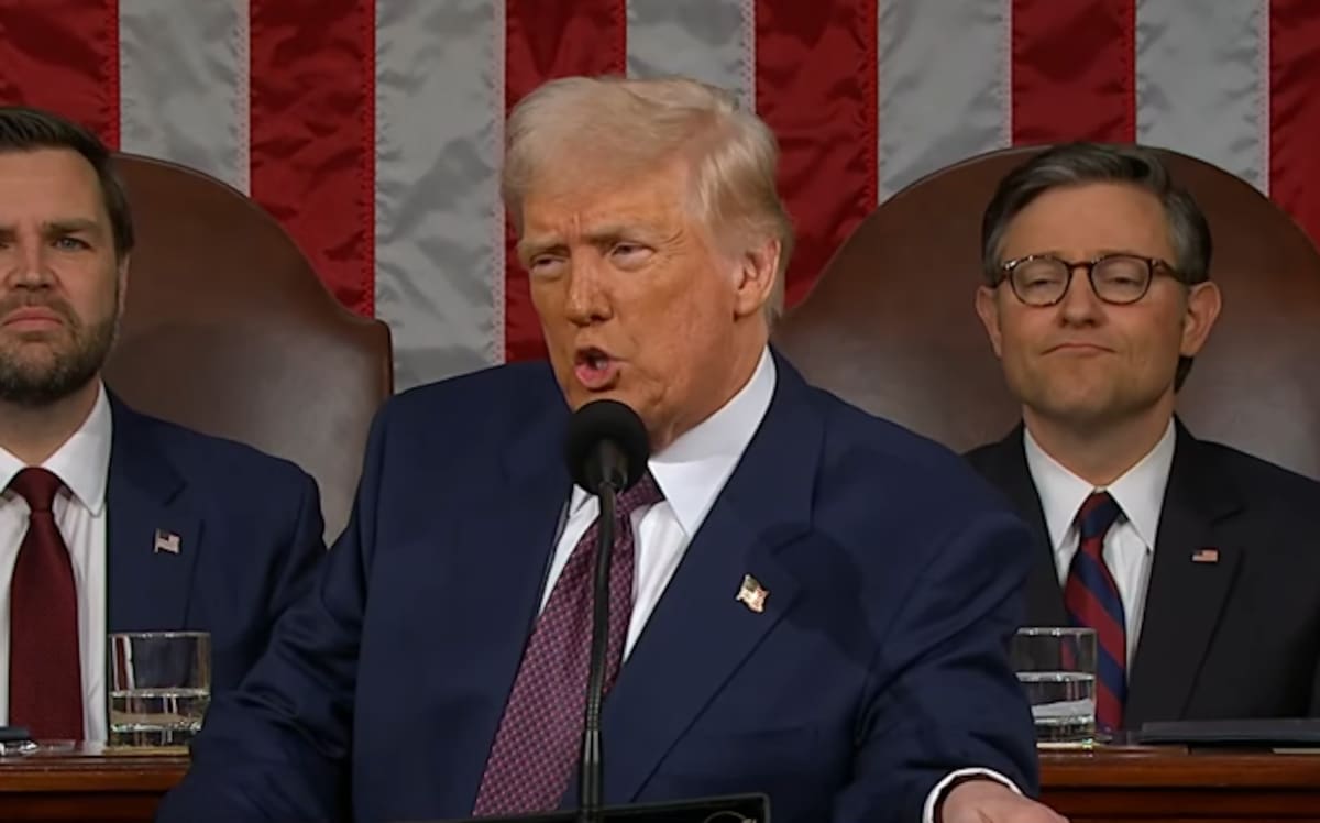 Donald Trump en su discurso a la nación el 4 de marzo del 2025. | Ilustrativa de archivo (Banco digital GH)