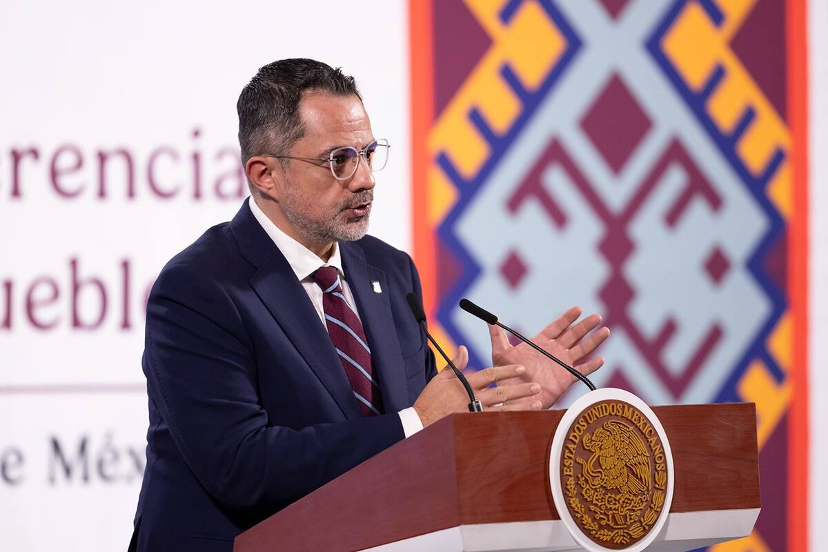 El procurador Federal del Consumidor, César Iván Escalante, en la "mañanera del Pueblo" el 24 de febrero del 2025. | Crédito: Presidencia