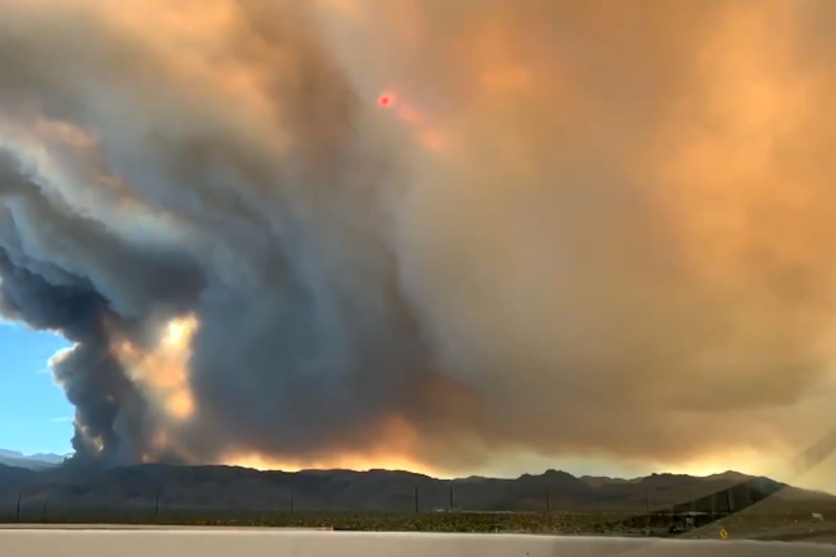 Fuerte incendio en Mount Charleston arrasa con 400 acres en Las Vegas