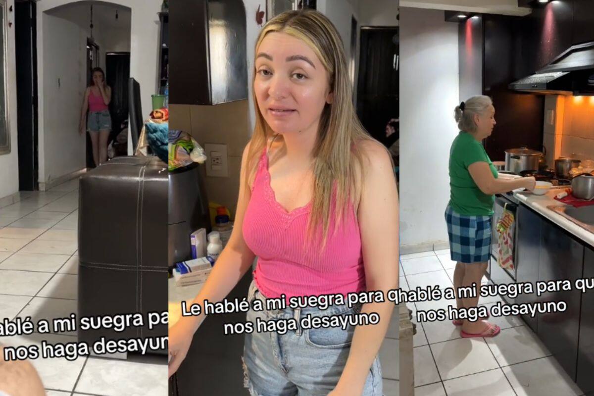 Hombre despierta a su suegra para que le haga el desayuno; se pelea con su novia y se hace viral