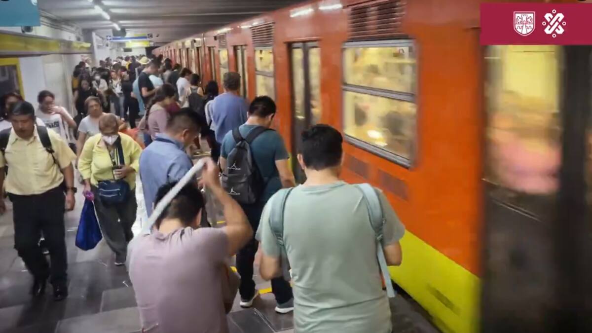 Mujer pierde la vida tras arrojarse a las vías en la estación del metro de CDMX Aquiles Serdán