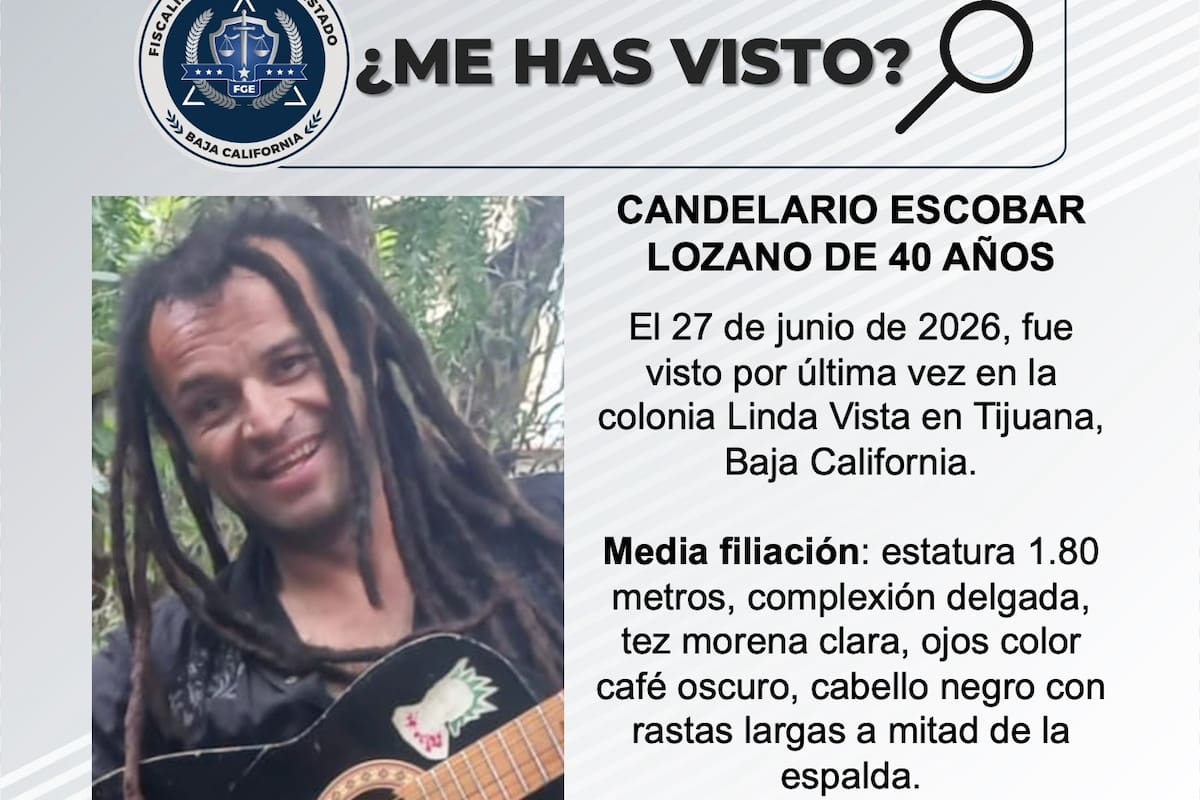 Se busca Candelario Escobar Lozano de 40 años
