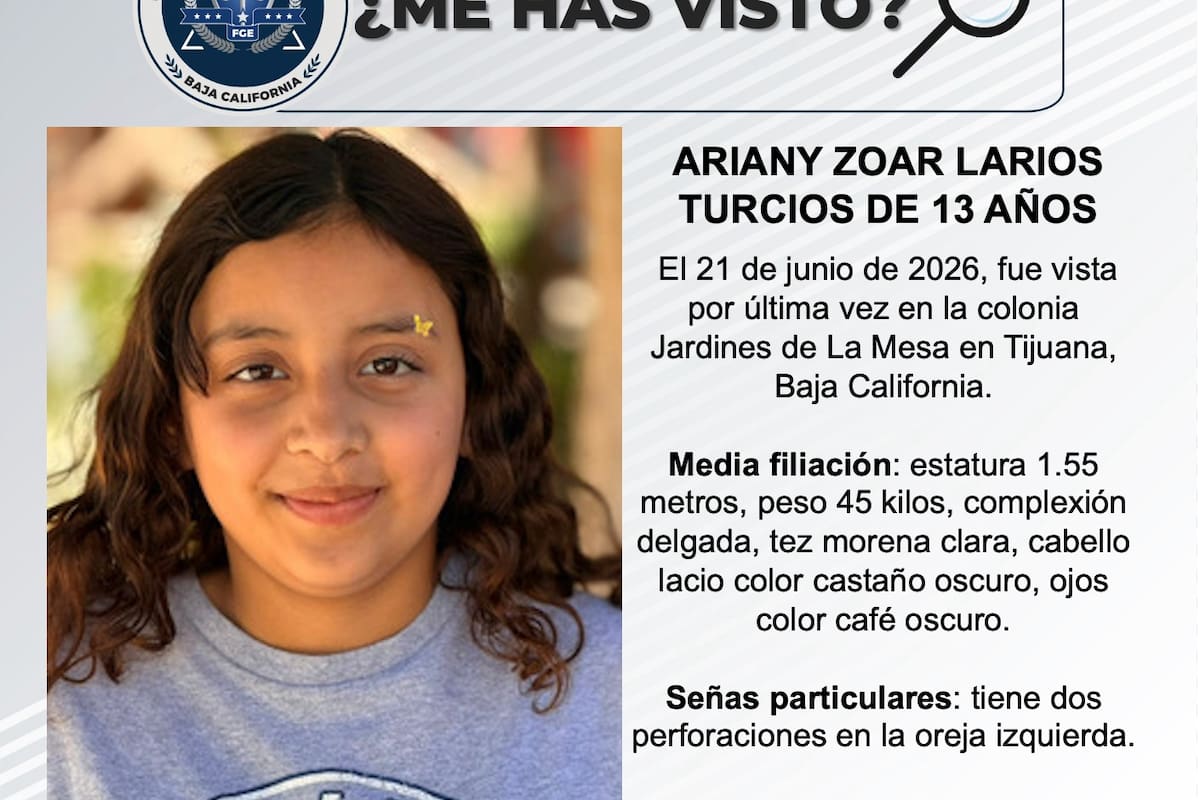 Se busca Ariany Zoar Larios Turcios de 13 años