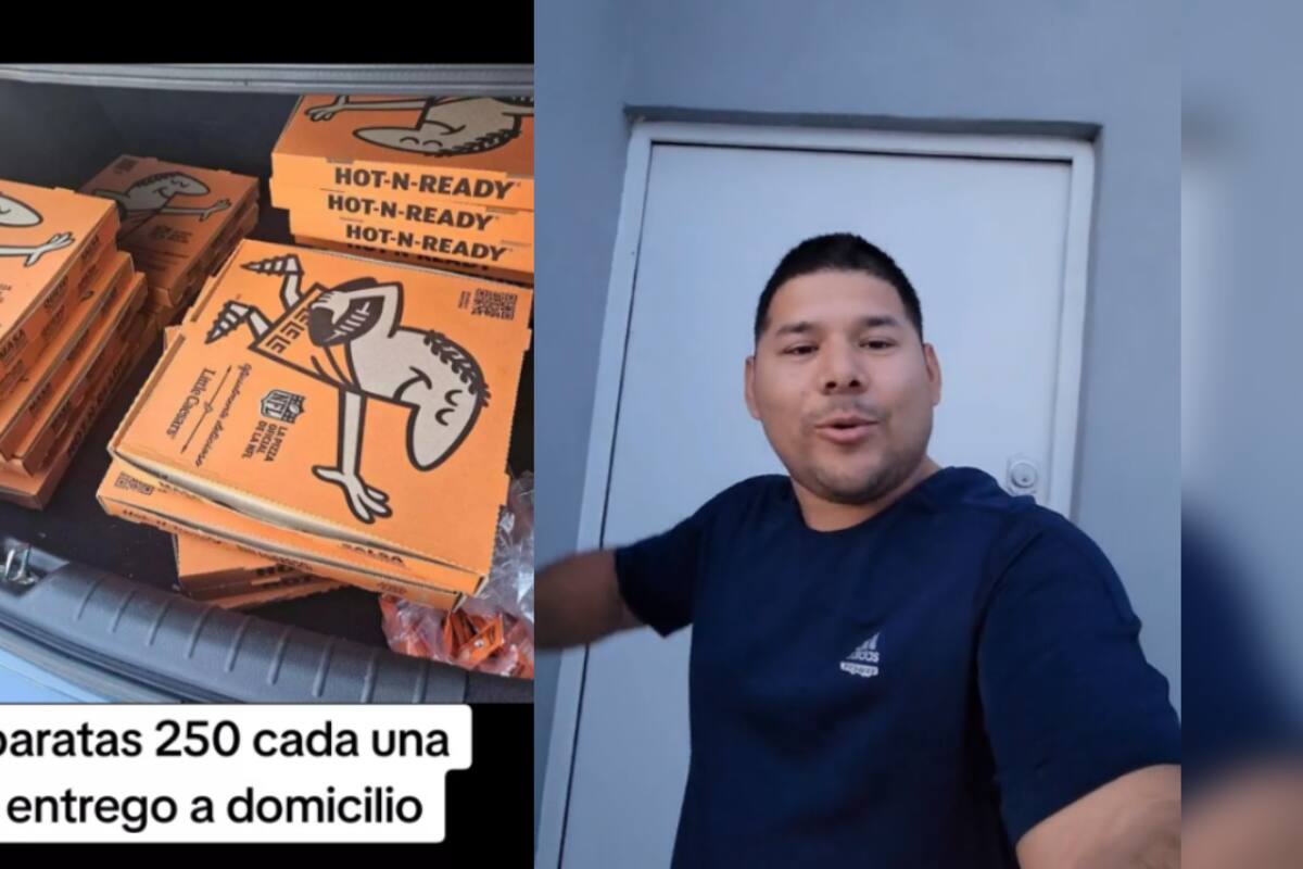 Revendedor de Roscas de Reyes, Jesús, sorprende a todos al ahora intentar revender pizzas de Little Caesars
