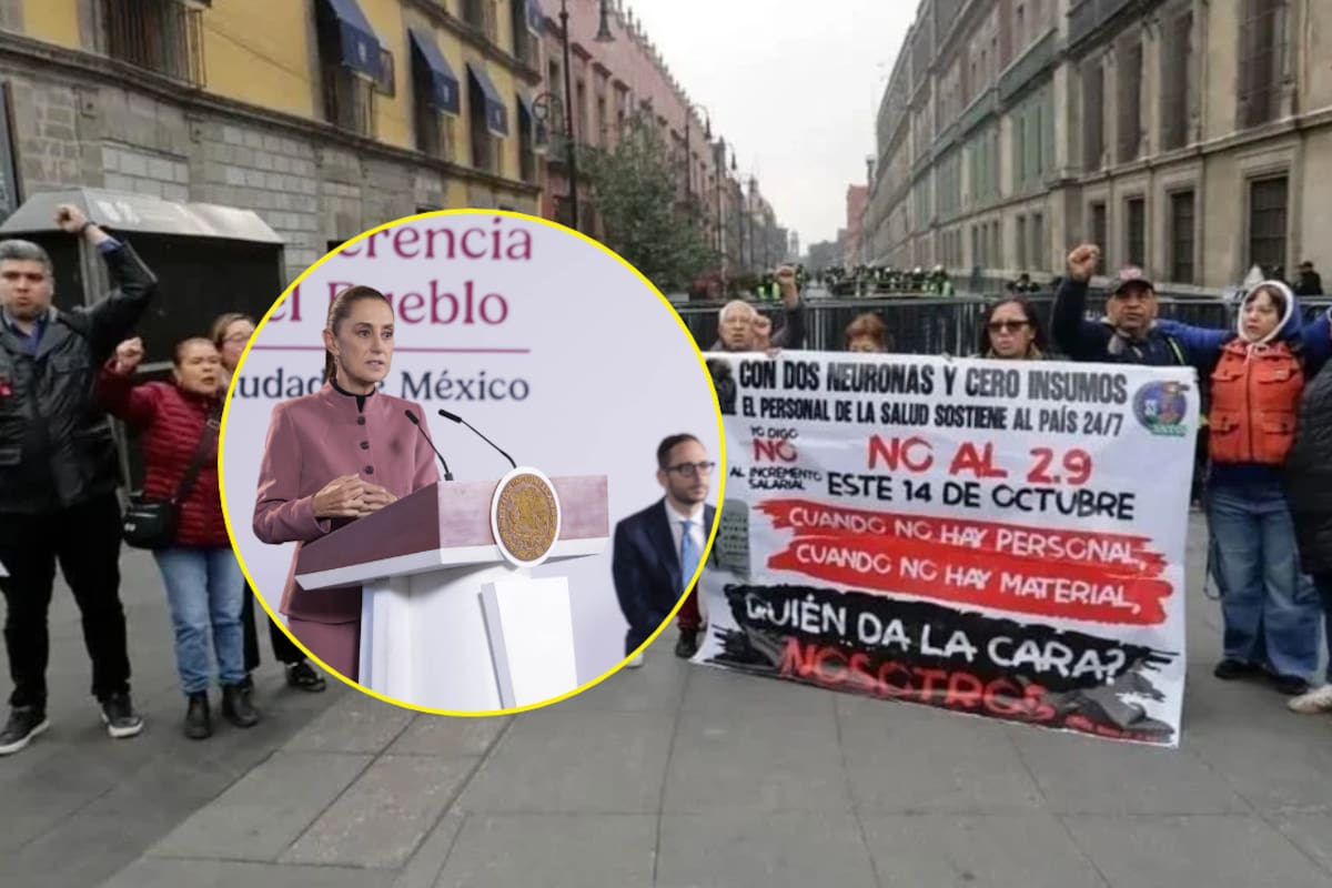 Trabajadores del IMSS entregan pliego petitorio a Sheinbaum para exigir más presupuesto, medicamentos, personal y mejores salarios ante problemas que afectan la atención de millones de derechohabientes