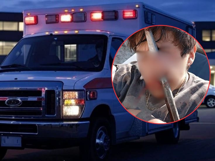 Joven de 18 años sobrevive después de que una barra metálica le atravesó la cara en obra de Tláhuac