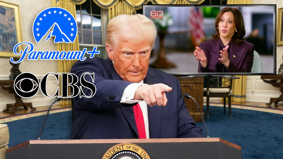 Trump eleva su demanda contra CBS a 20 mil mdd por supuesto favoritismo a Kamala Harris. FOTO: Especial