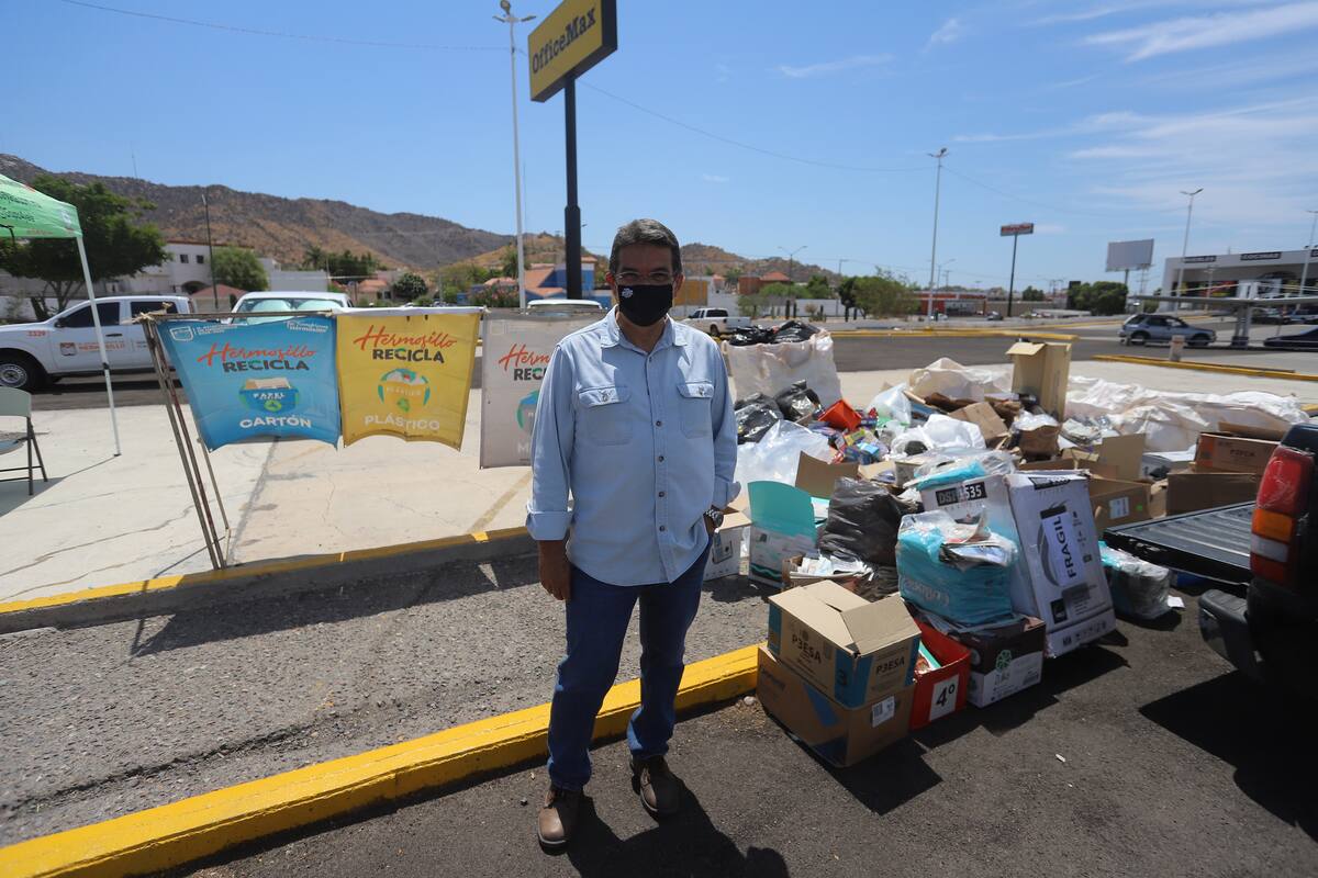 Hermosillenses rompen récord al llevar 6 toneladas a Reciclacentros