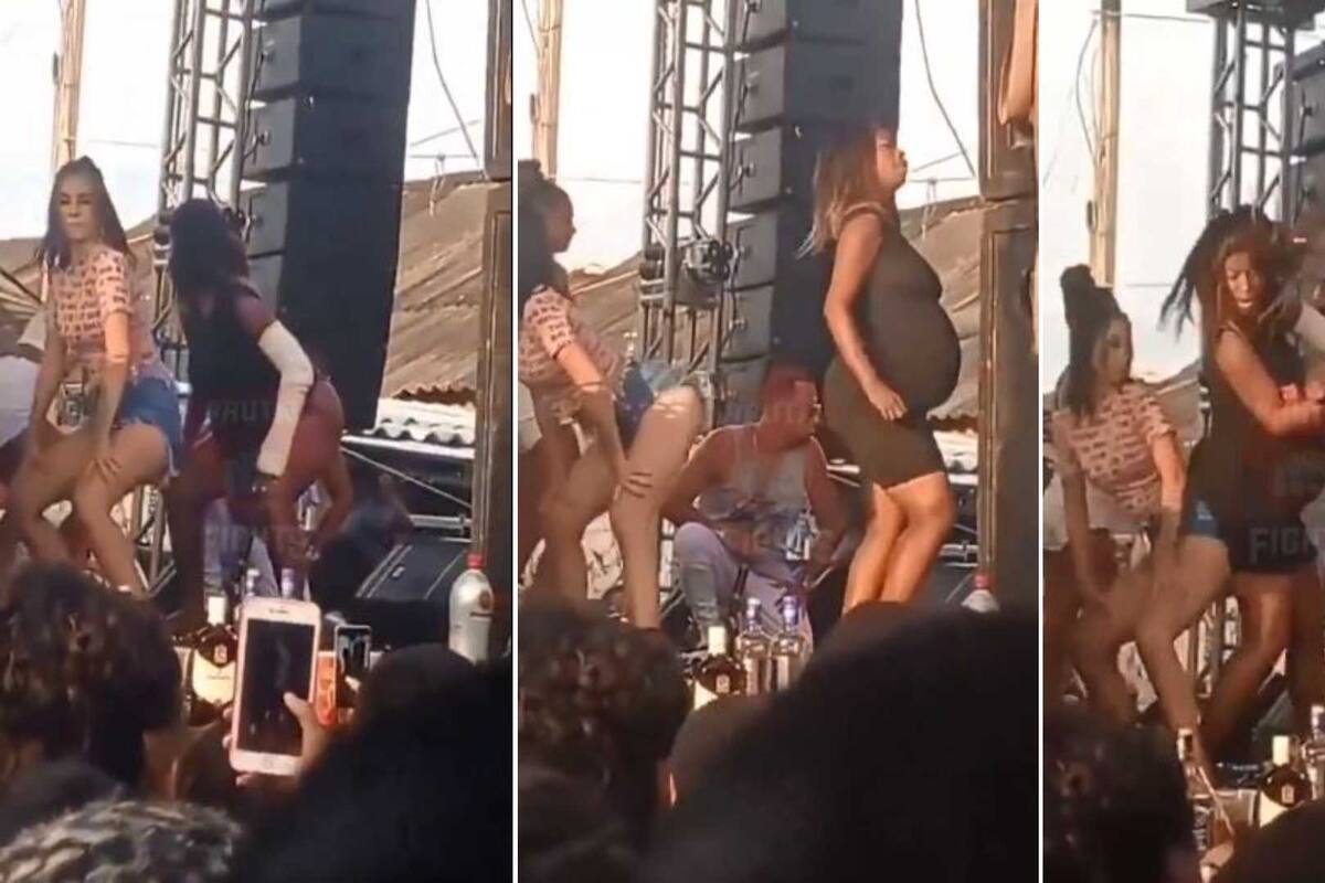 VIDEO: Novio golpea brutalmente a su pareja embarazada mientras perreaba en el escenario