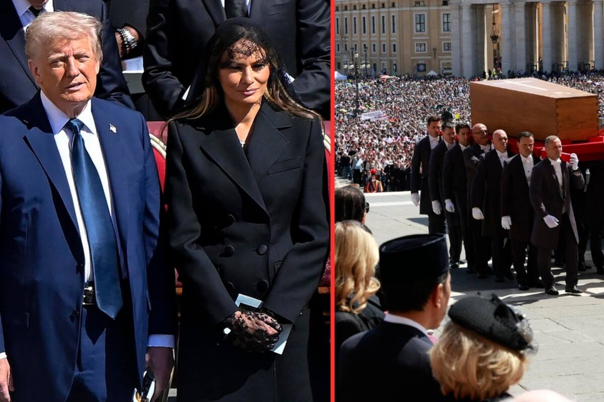 Melania Trump rezó por la paz mundial durante su visita al vaticano en el funeral del papa Francisco