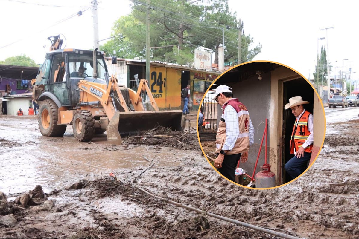 Gobernador Durazo intensifica recuperación de Nogales tras lluvias con rehabilitación de 283 calles y obras contra inundaciones