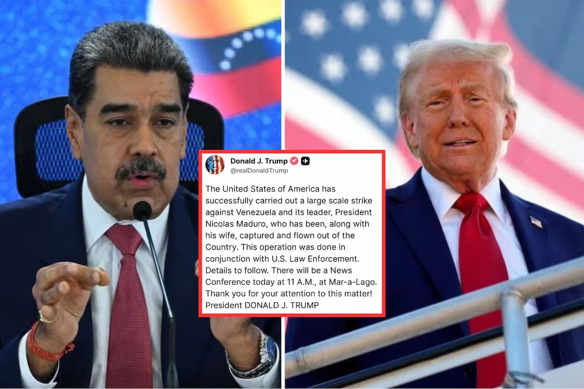 Explosiones y movimientos militares se registraron en Caracas en el contexto de la operación anunciada por Estados Unidos.