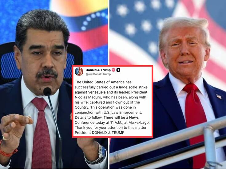 Trump confirma captura de Nicolás Maduro tras ataques militares en Venezuela; será trasladado a Nueva York