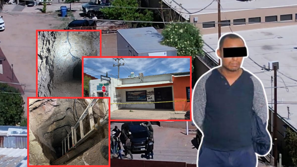 Inhabilitan túnel que conectaba a México con Estados Unidos a través de inmuebles en Nogales, Sonora y Arizona