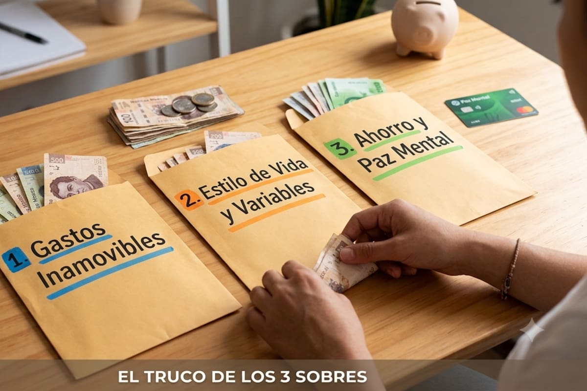 “El truco de los 3 sobres”: Cómo organizar la quincena sin usar aplicaciones ni pagar comisiones