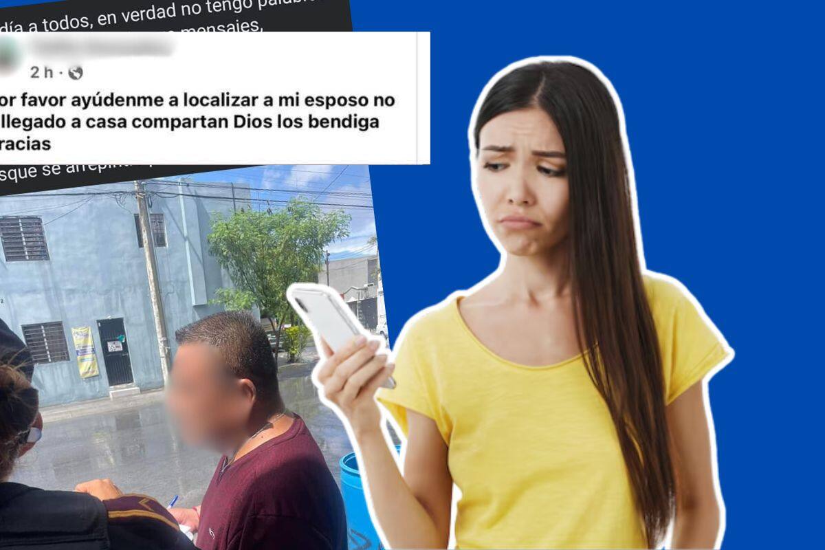 Mujer reportó desaparición de esposo en Facebook, lo encuentran con otra familia