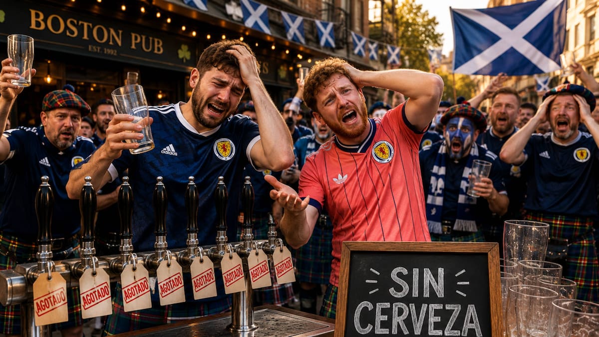 Aficionados de Escocia se acabaron la cerveza de Boston: “Nunca habíamos visto algo así”