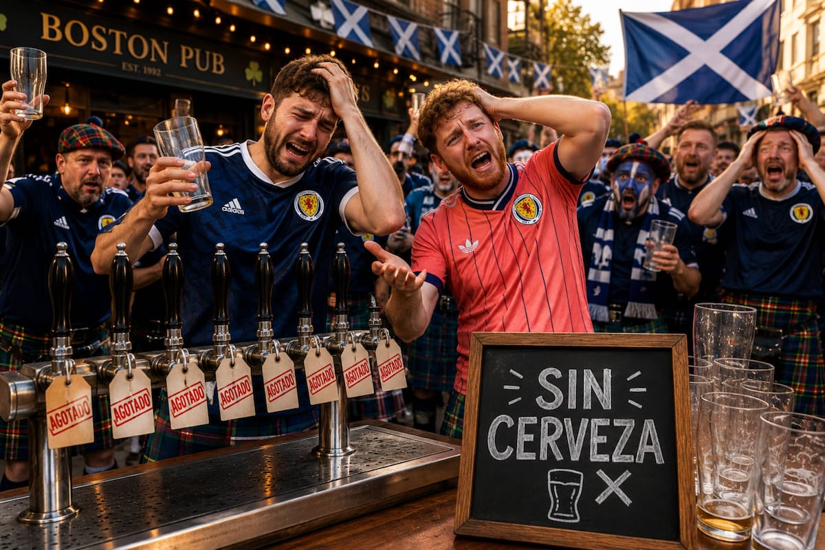 Aficionados de Escocia se acabaron la cerveza de Boston: “Nunca habíamos visto algo así”