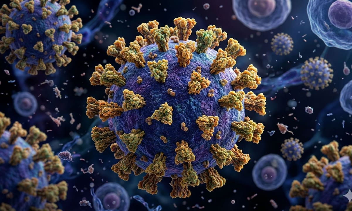 La OMS clasifica a la variante de COVID-19 BA.3.2 como Bajo Monitoreo tras detectar su reaparición “zombi” en Sudáfrica este 2026 | Imagen hecha con IA