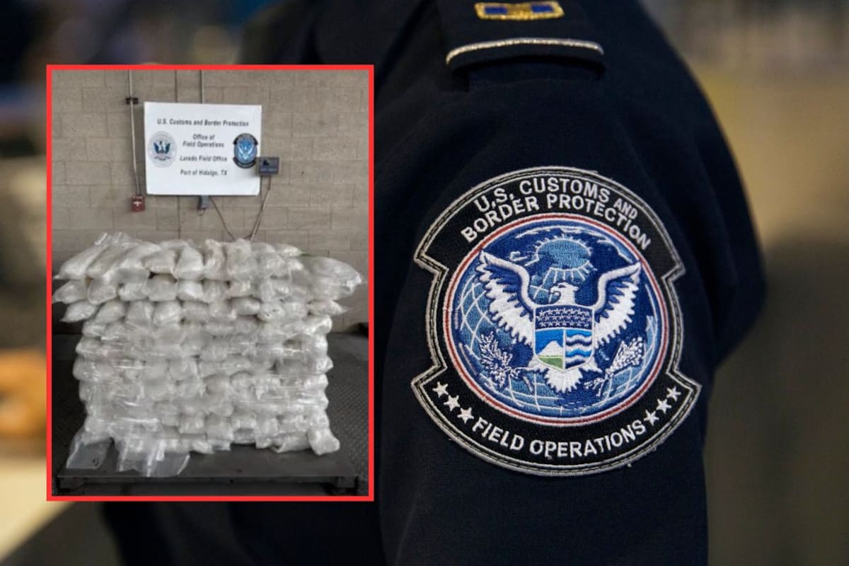Agentes fronterizos en Texas descubren más de 400 kilos de metanfetamina ocultas en pallets de azulejo procedentes de Reynosa, Tamaulipas