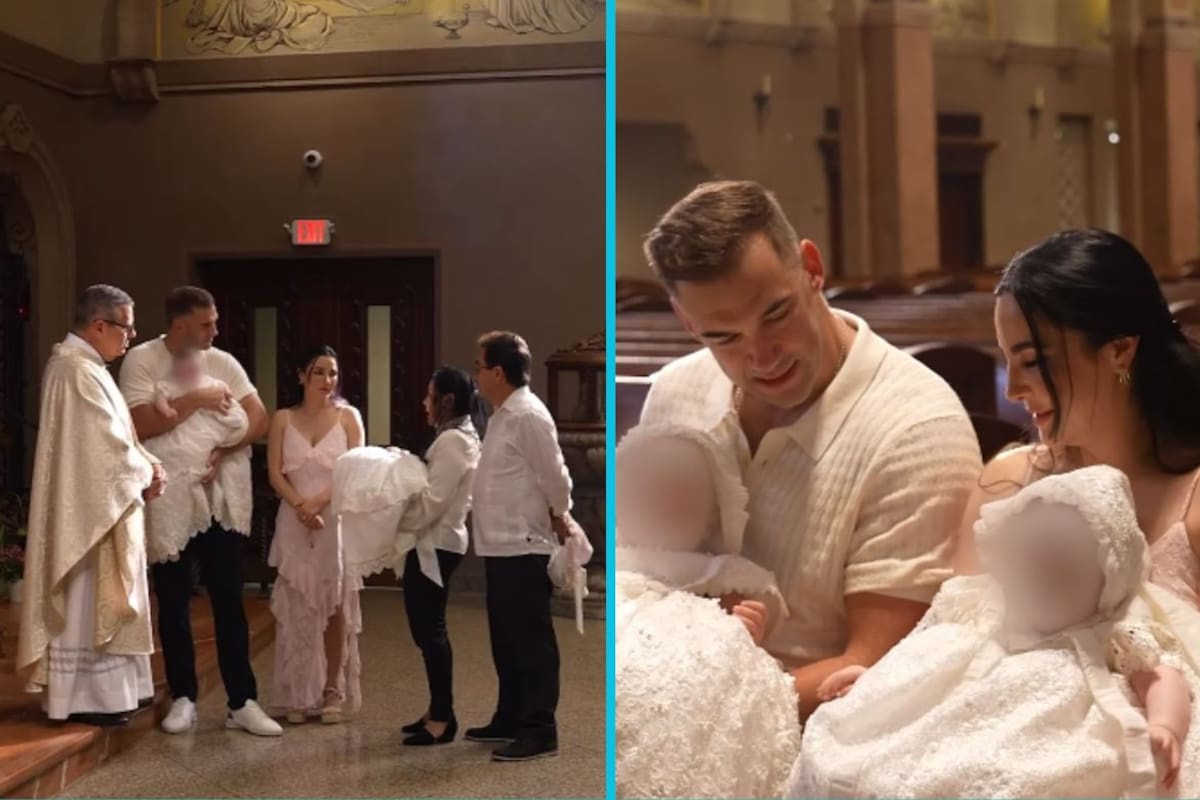 Martha Higareda y Lewis Howes bautizan a sus mellizas; así fue la ceremonia íntima que compartieron con sus seguidores
