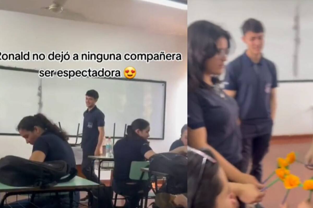 Hombre les lleva a todas sus compañeras flores amarillas para que ninguna sea “espectadora”