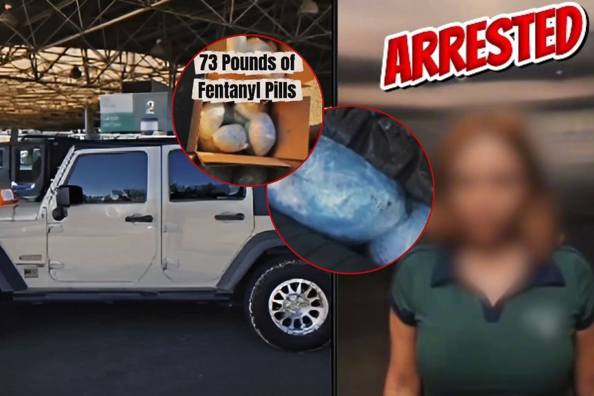 Fentanilo oculto en llanta de refacción es detectado en la frontera de Calexico
