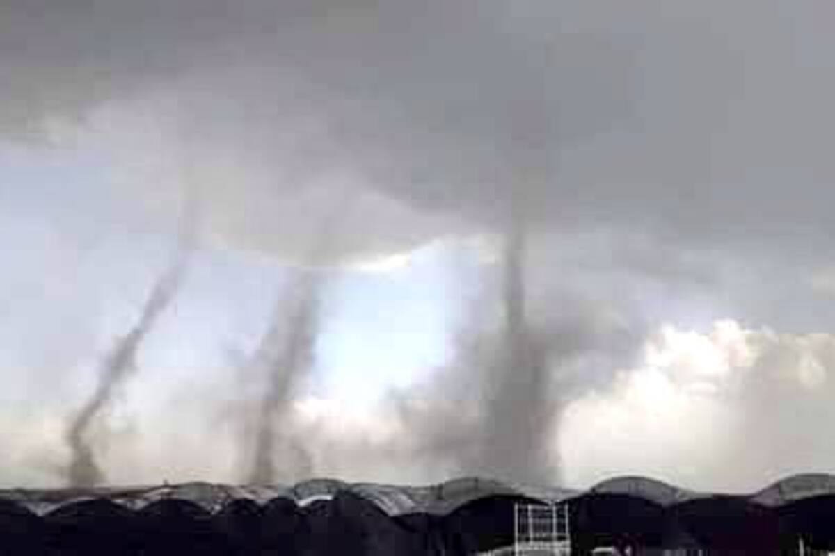 ¡Impactante!: Se forman varios tornados en San Nicolás Buenos Aires en Puebla