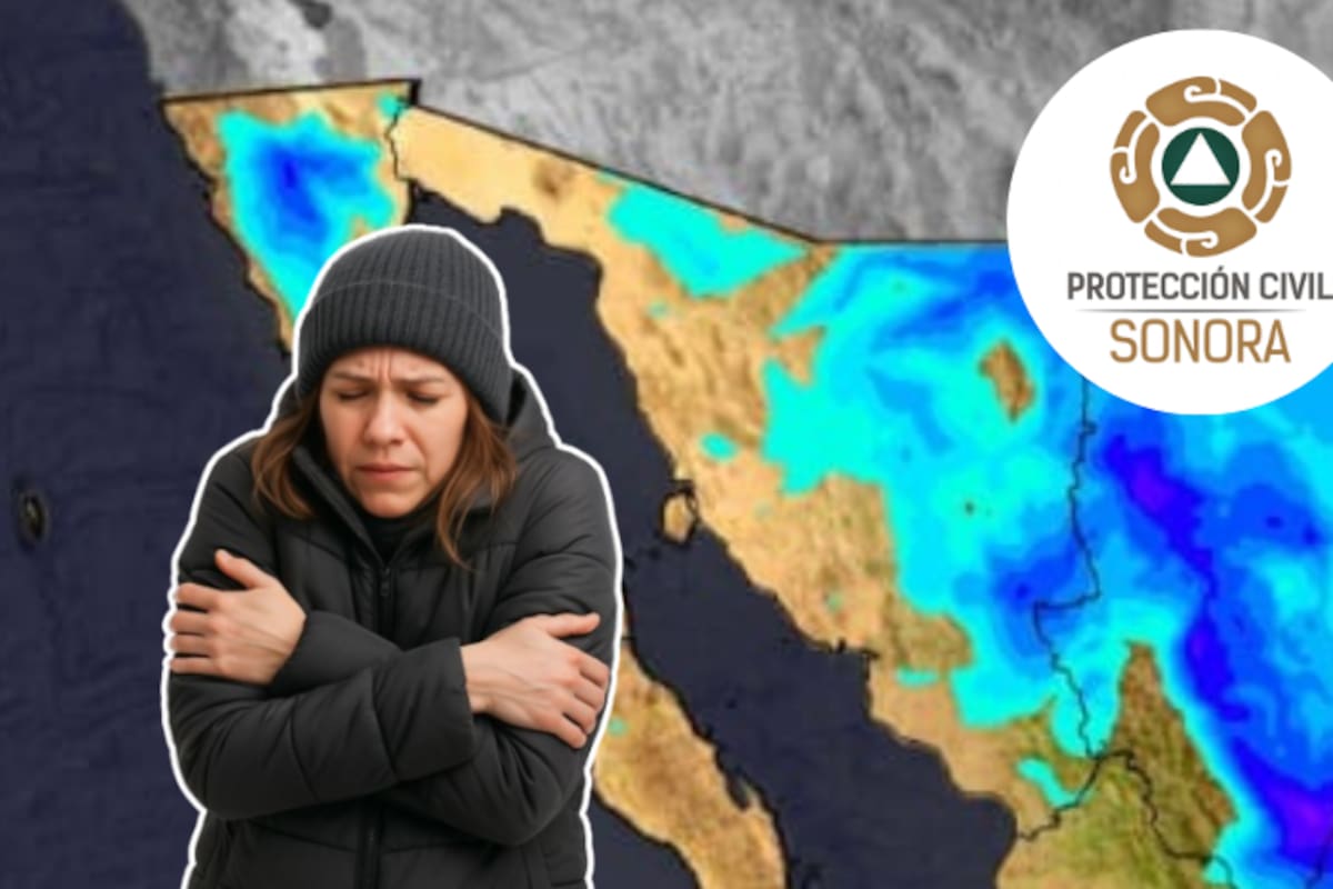 Sonora se prepara para frente frío: pronostican lluvias, tolvaneras y posible caída de nieve en zonas montañosas