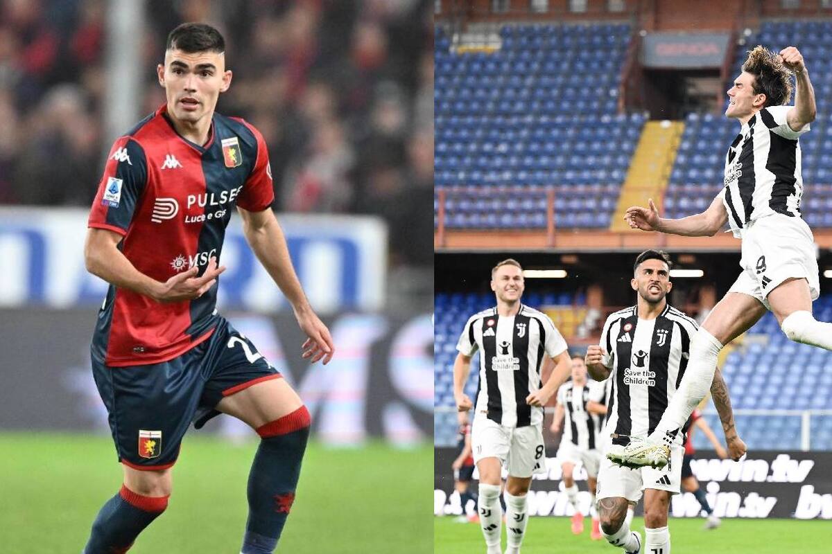 Johan Vásquez fue titular en la derrota por goleada del Genoa ante Juventus en la Serie A