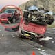 Choque y volcadura en la Interestatal 8 deja dos conductores lesionados