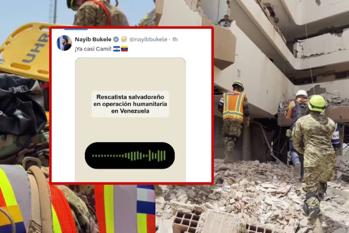 VENEZUELA: “Solo puedo mover las piernas, estirarlas” Camila, joven de 15 años que el equipo de rescate de El Salvador busca sacarla de los escombros tras terremotos; Nayib Bukele reveló que su madre la está esperando abajo