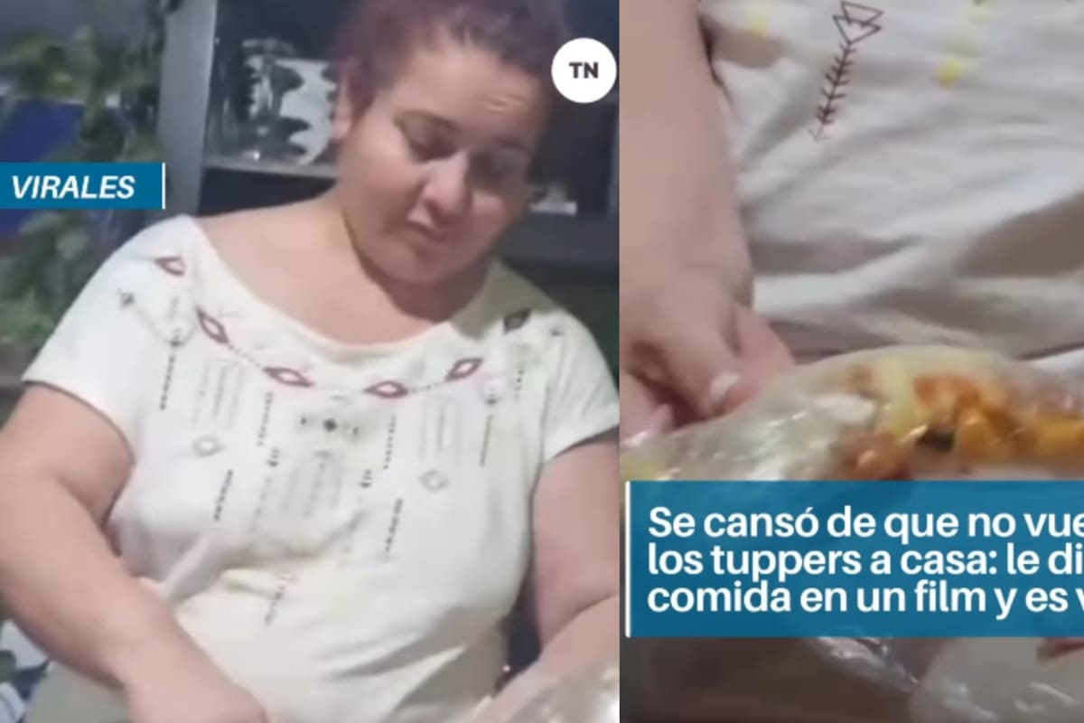 “No me devuelves las cosas, no lo quieres llevar… no los lleves”: Mujer harta de que su familia pierda los tuppers decide envolverlos en plástico