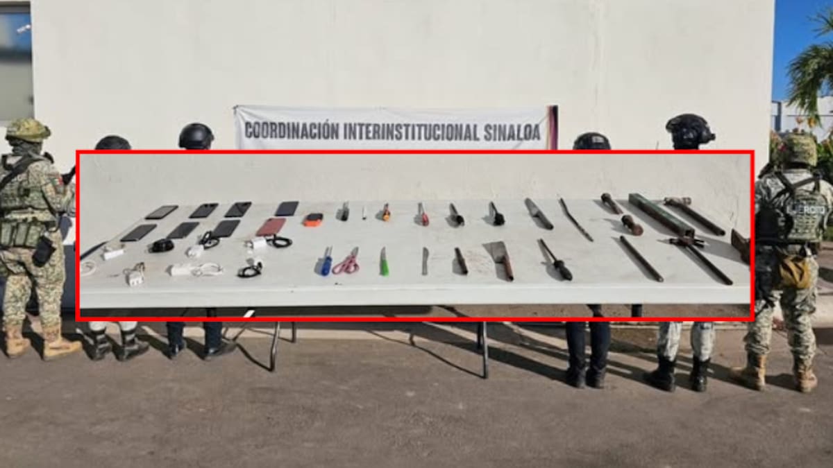 Revisión sorpresa en el penal de Aguaruto: aseguran celulares, puntas y objetos prohibidos en Culiacán