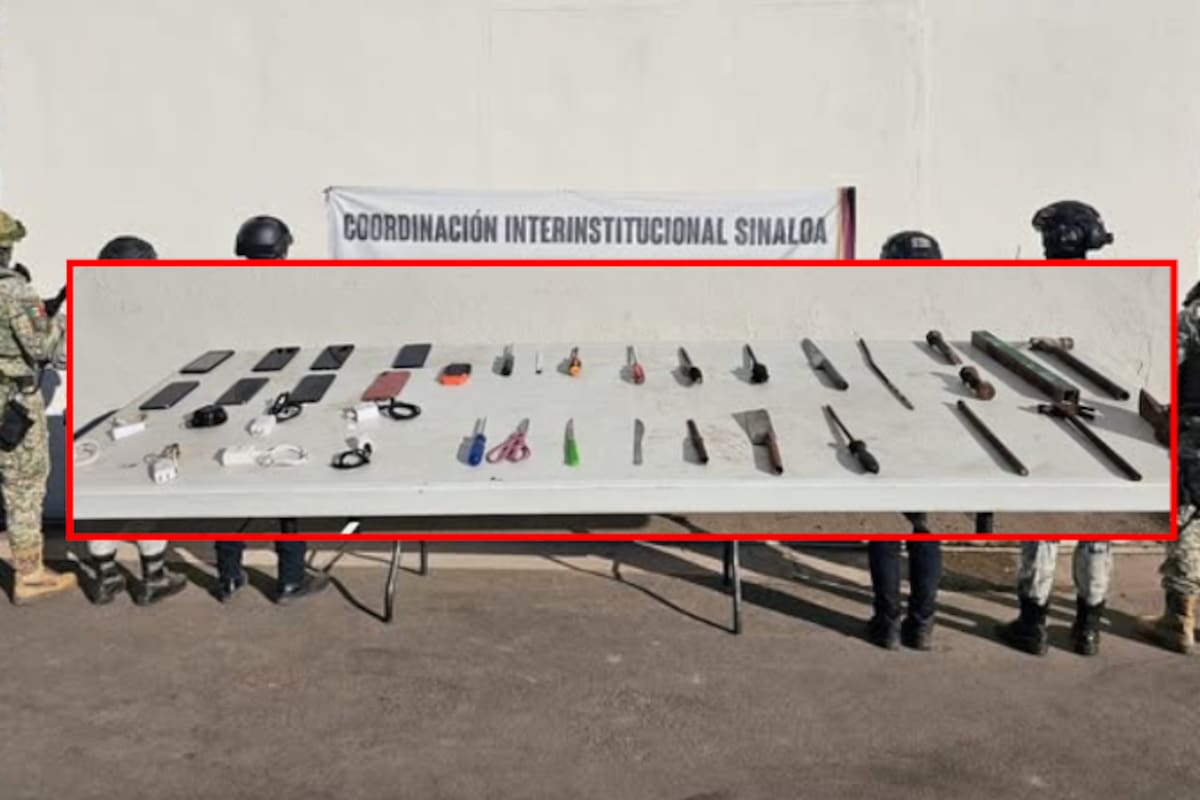 Revisión sorpresa en el penal de Aguaruto: aseguran celulares, puntas y objetos prohibidos en Culiacán