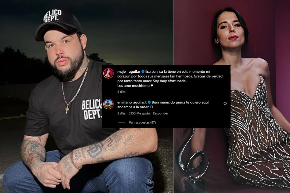 Emiliano Aguilar felicita a Majo Aguilar tras superar a Ángela como Artista Femenina del Año
