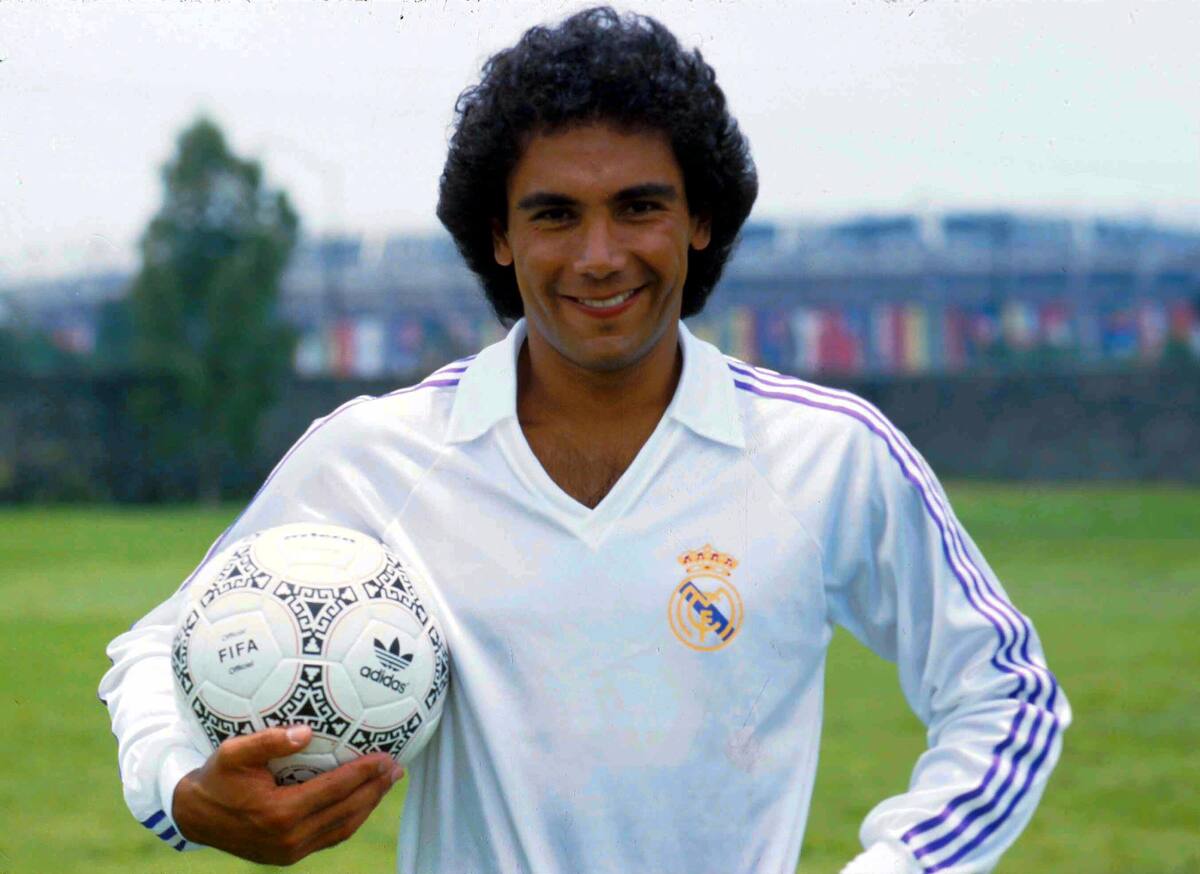 Hugo Sánchez en el Real Madrid.
