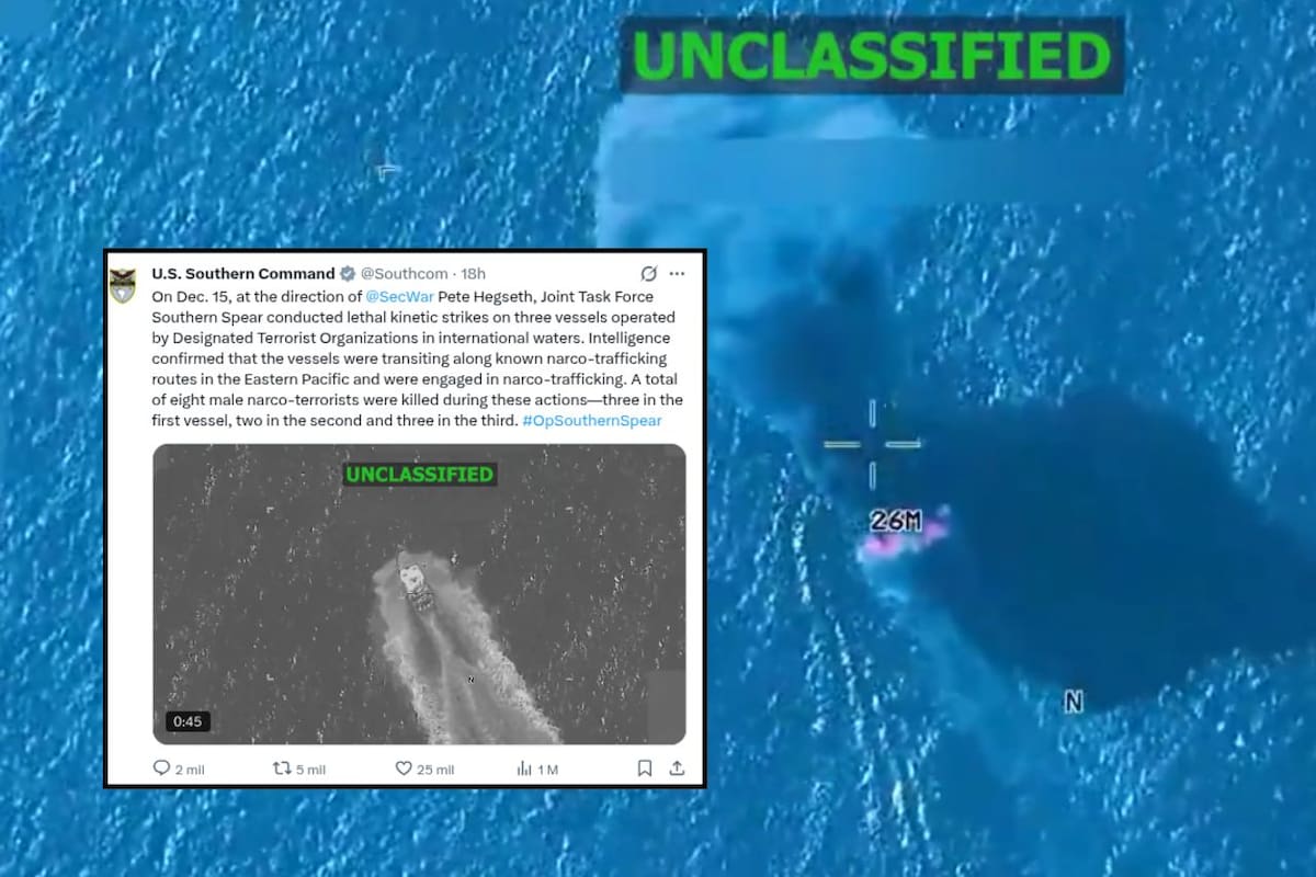 EEUU elimina a ocho presuntos narcoterroristas en nuevos ataques a embarcaciones en el Pacífico Oriental