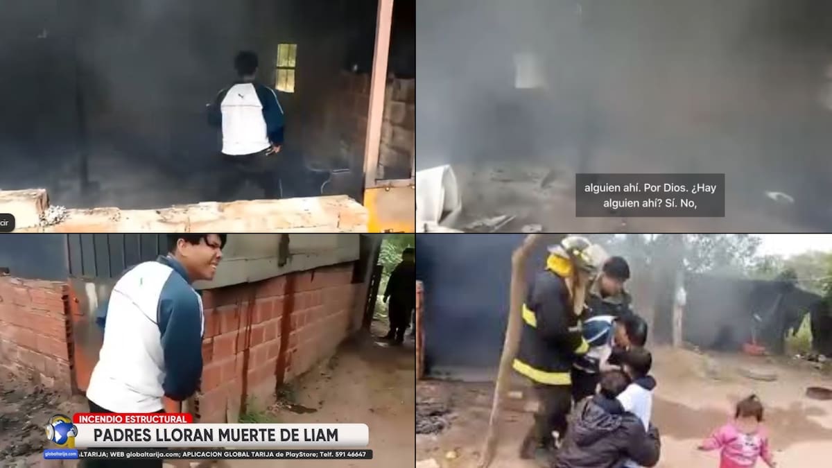 Padres hallan su casa en llamas con su hijo adentro; periodista transmite el desgarrador momento en vivo. FOTO: Capturas de Pantalla