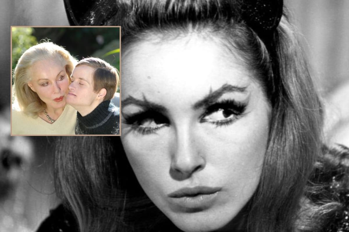 La conmovedora historia de la primera Catwoman en live action: Julie Newmar, a sus 92 años, continúa cuidando de su hijo John, quien tiene síndrome de Down y una discapacidad del habla