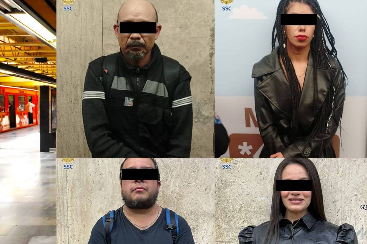 ¡Posando con ropa de lencería! Detienen a dos mujeres y otros dos hombres durante sesión de fotos en el metro de CDMX