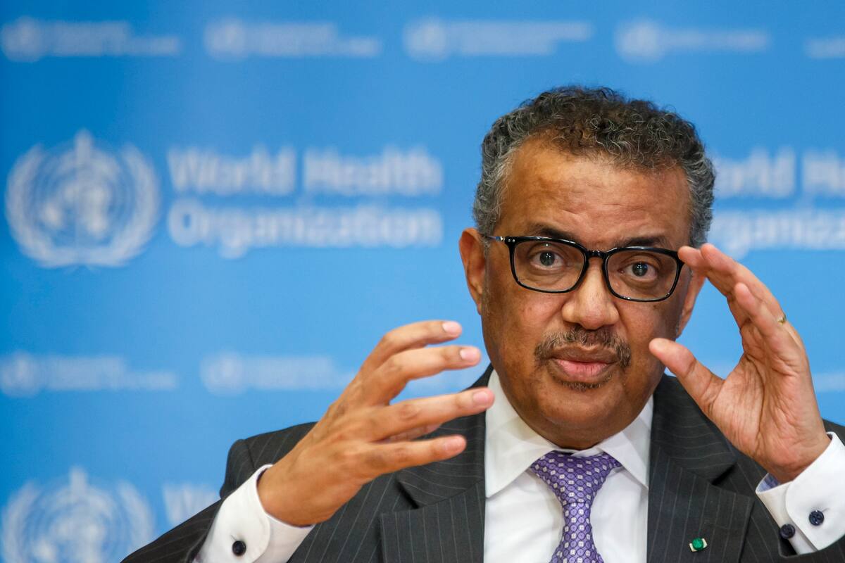 Fotografía de archivo del director de la OMS, Tedros Adhanom. | Crédito: EFE/ Salvatore Di Nolfi/Archivo