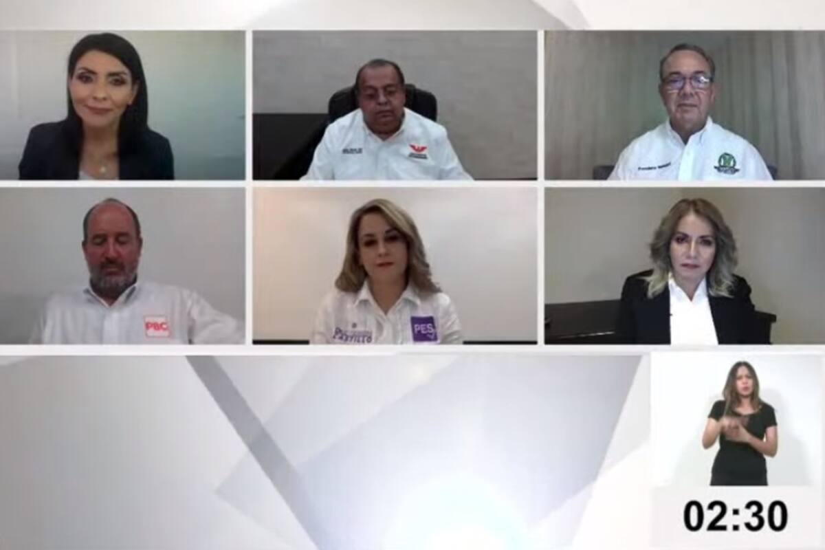 Debaten candidatos a la alcaldía sobre seguridad, corrupción y transparencia