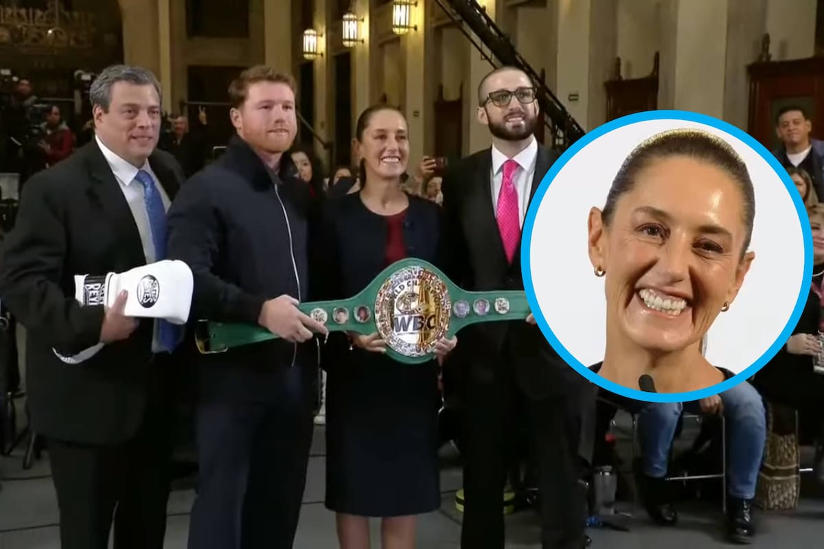 El CMB entrega a Claudia Sheinbaum 'Los Guantes Blancos de la Paz': “Es la campeona de las mujeres”