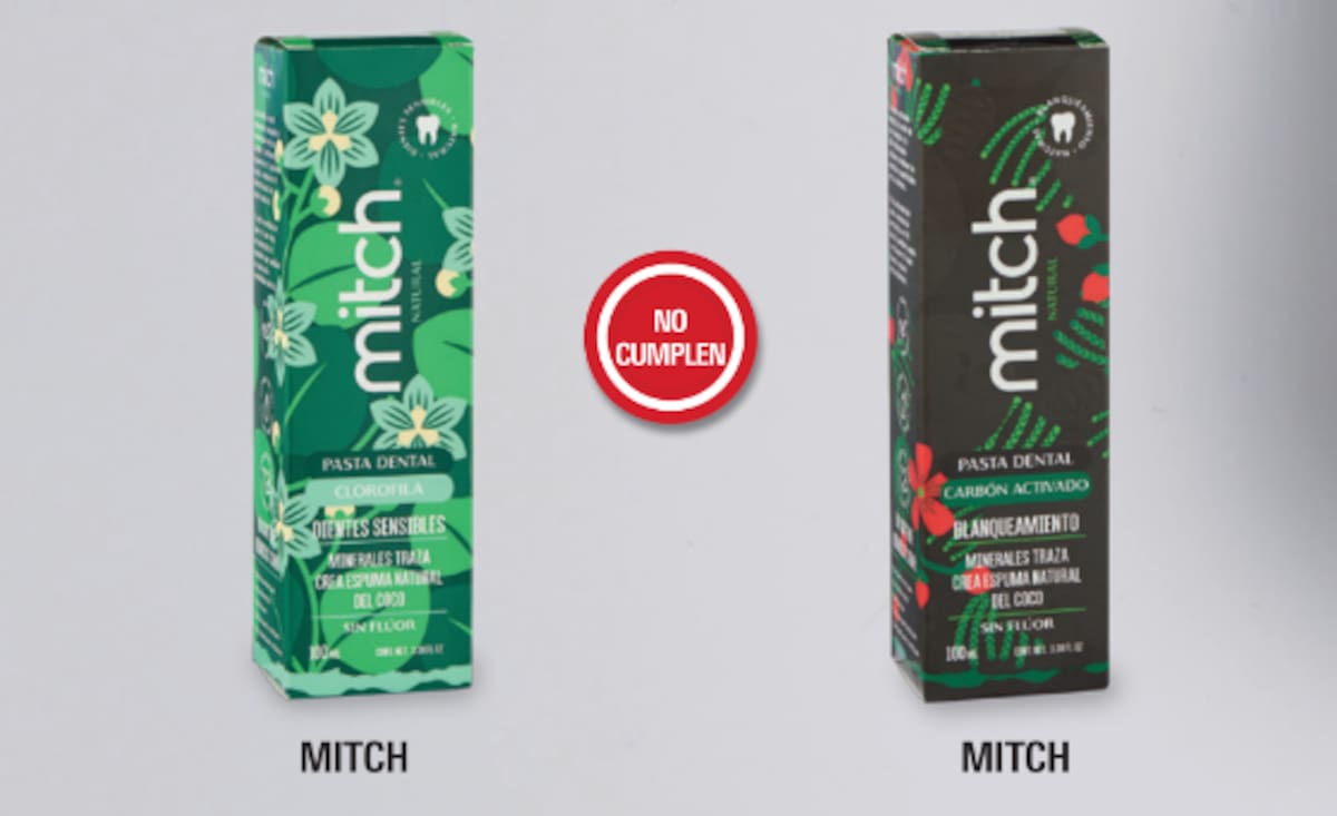 Pastas dentales señaladas por la Profeco. (Revista del Consumidor).