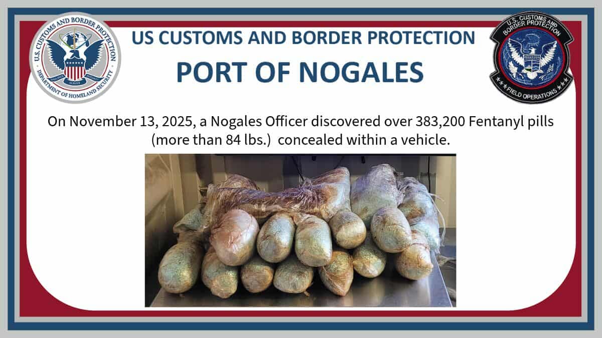 Incautación de narcóticos en Nogales.