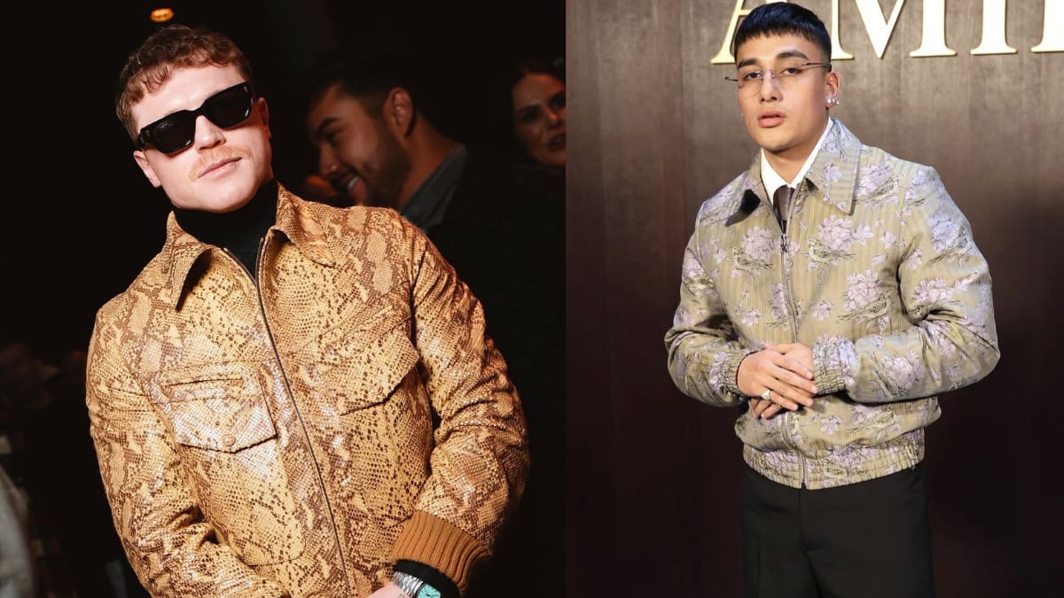 Canelo Álvarez y El Malilla deslumbran como invitados al desfile de Amiri en Paris Fashion Week (FOTOS)