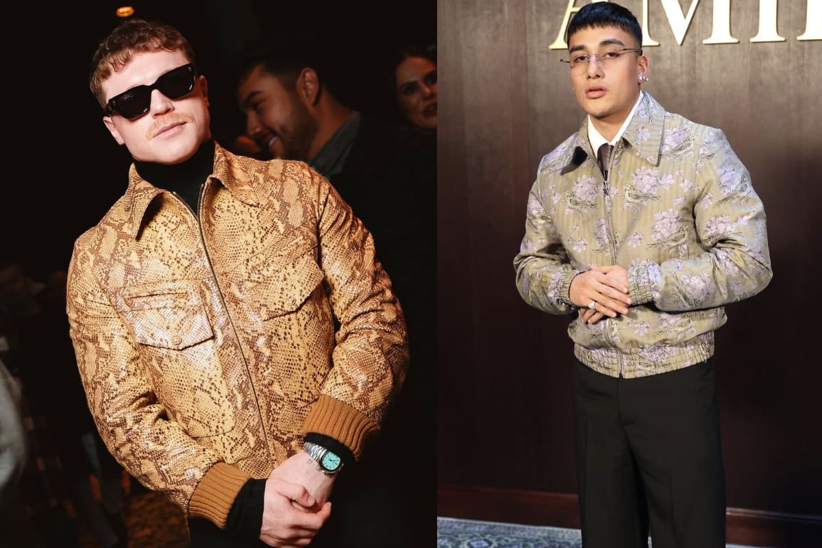 Canelo Álvarez y El Malilla deslumbran como invitados al desfile de Amiri en Paris Fashion Week (FOTOS)