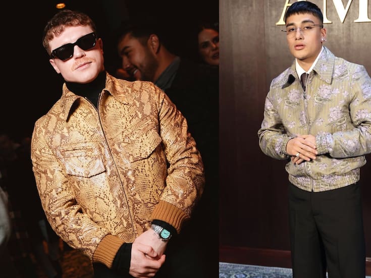 Canelo Álvarez y El Malilla deslumbran como invitados al desfile de Amiri en Paris Fashion Week (FOTOS)