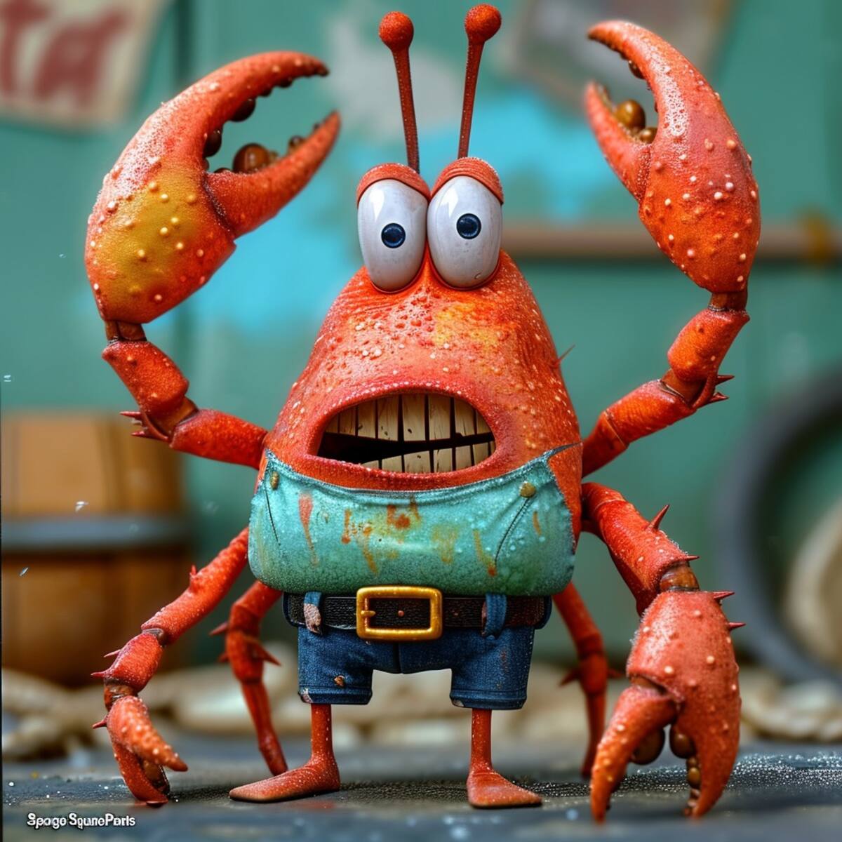 Perspectiva creativa: La IA recrea al icónico Don Cangrejo.